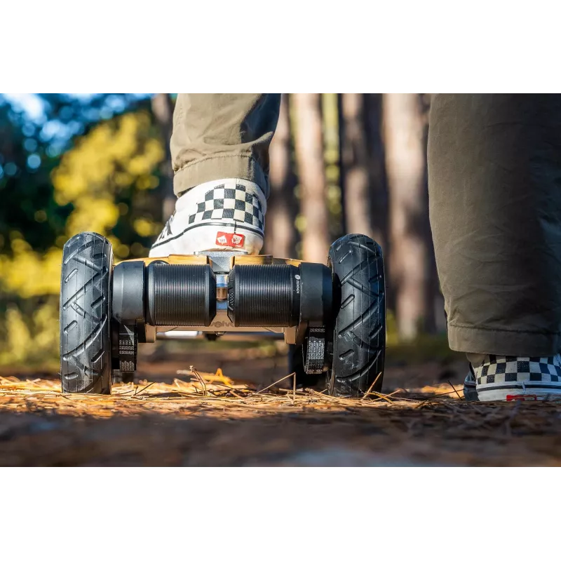 Skateboard électrique Evolve Diablo Bamboo - Version autorisée sur route et conforme au décret EDPM