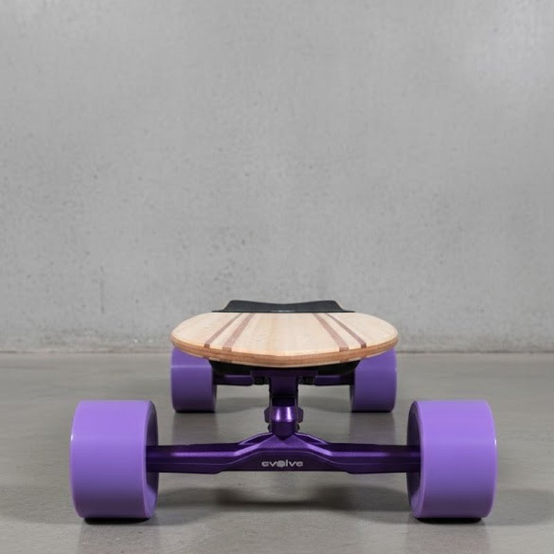 Stoke X Purple Edition - Vue dessous skateboard electrique