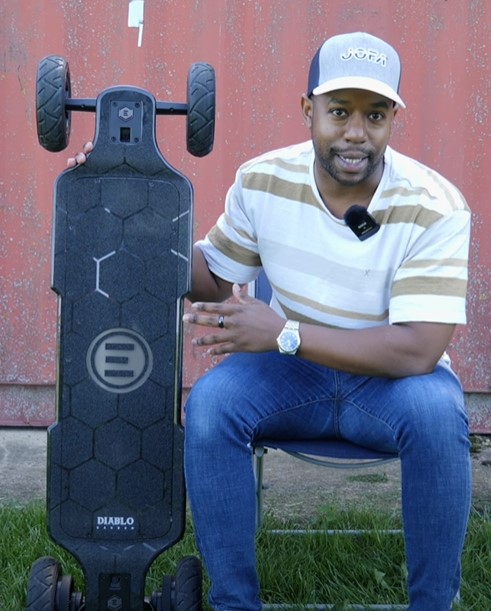 test evolve diablo skateboard électrique 