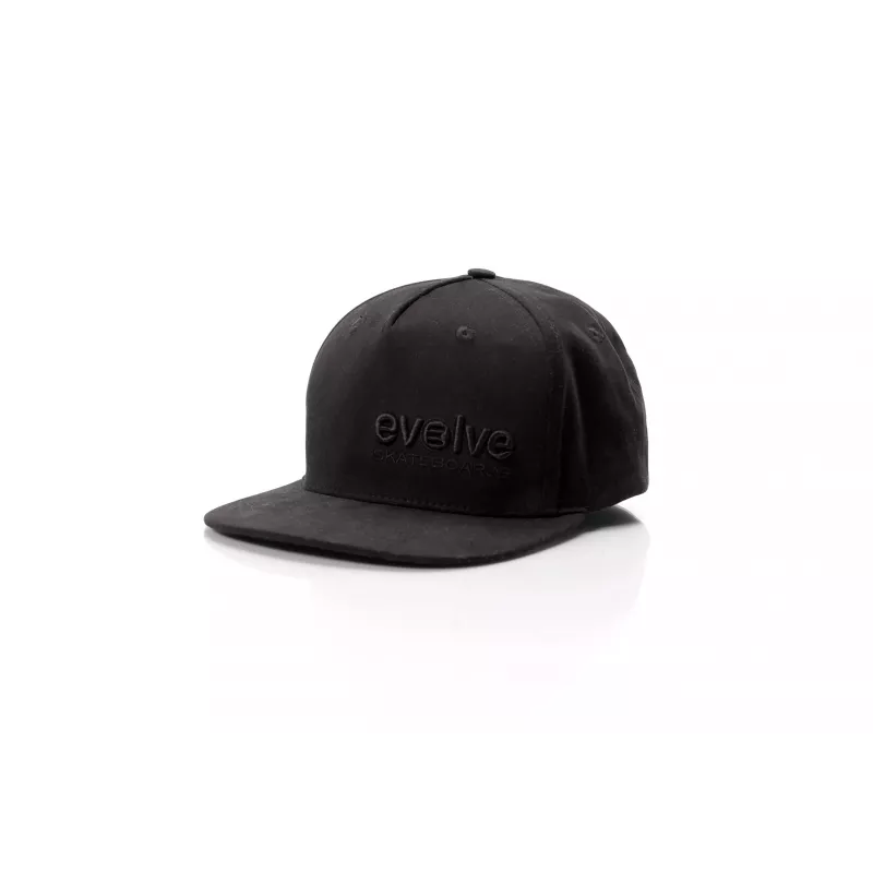 Gorra Capacitor Evolve negra con logo bordado tono sobre tono