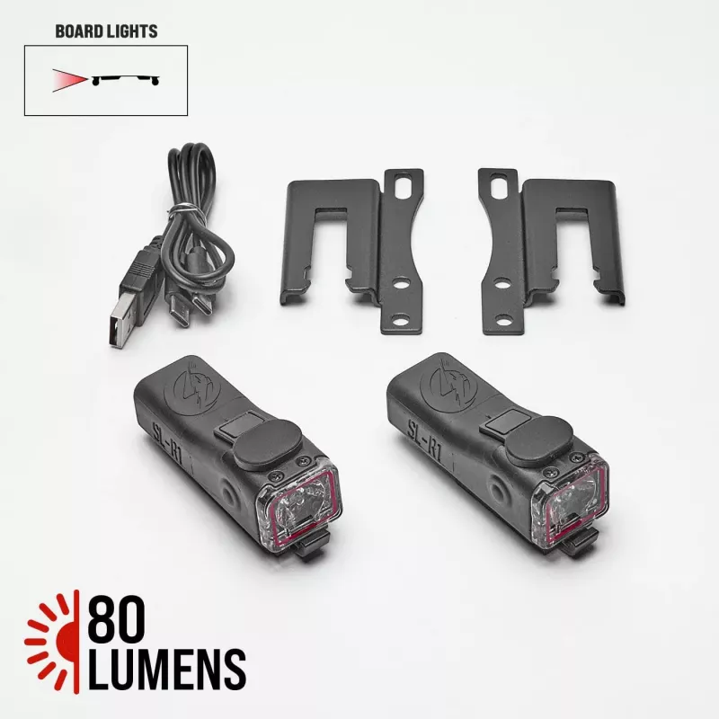 Kit Feux Shred Lights SL-300/SL-R1 pour skateboard électrique Evolve