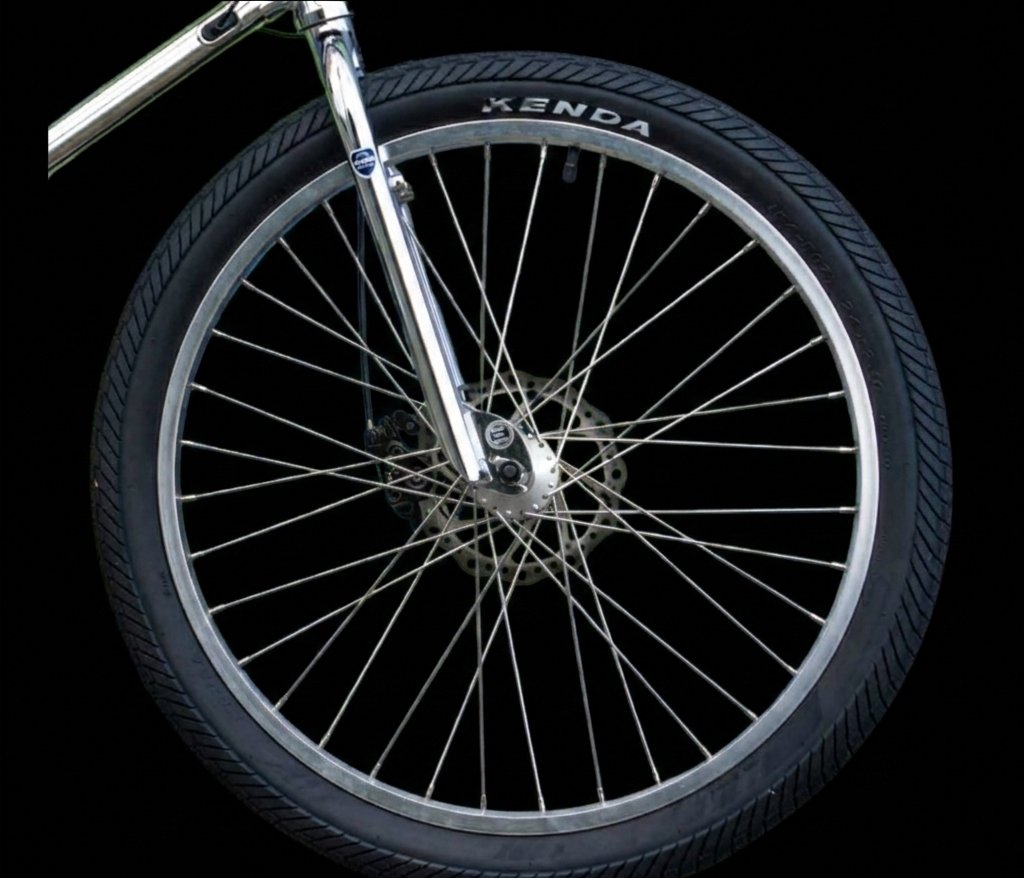 Roue à rayons BMX électrique 24 pouces