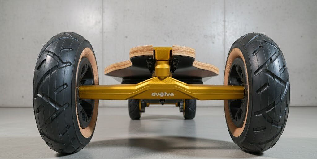 Diablo Bamboo Gold Edition - Skateboard électrique édition limitée Evolve Labs