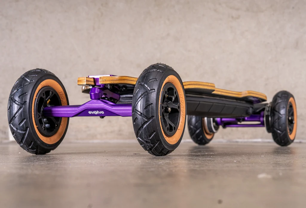 Diablo Bamboo Purple Edition - Skateboard électrique édition limitée Evolve Labs