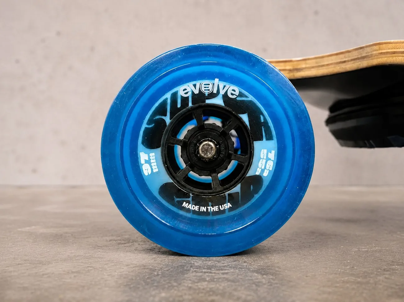 Blue 97mm SuperGrip Street Wheels